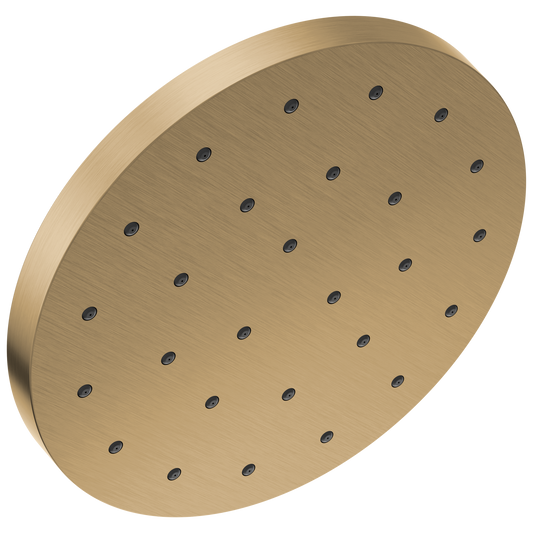 Delta Universal Showering Components 1.0 -Spray Lumicoat Champagne Bronze 12-in Round High Pressure Shower Head 1.75 GPM