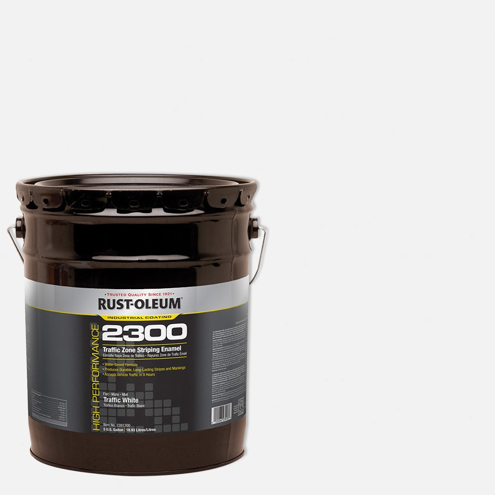 Rust-Oleum High Performance Traffic Zone Striping Enamel Flat White Latex Interior/Exterior ( 1-gallon )