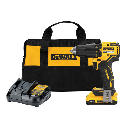 DEWALT 1/2-in 20-volt Max Variable Speed Brushless Cordless Hammer Drill (1-Battery Included) DCD798D1