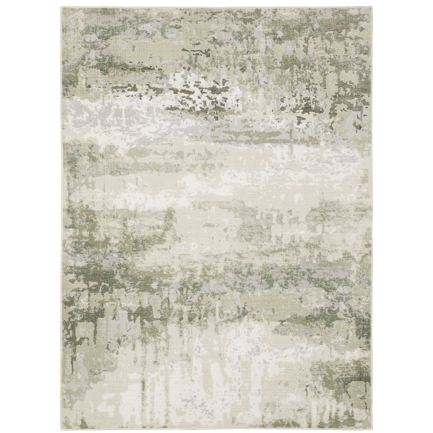 Archer Lane Banks 5 x 8 (ft) Loomed Polyester Beige Rectangular Indoor Abstract Bohemian/Eclectic Spot Clean Only Pet Friendly Area rug