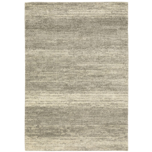 Archer Lane Warren 6 x 9 (ft) Loomed Polypropylene Gray Rectangular Indoor Abstract Bohemian/Eclectic Spot Clean Only Pet Friendly Area rug