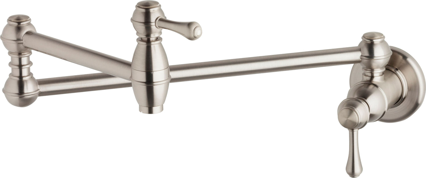 Gerber Stainless Steel Single Handle Wall-mount Pot Filler Kitchen Faucet