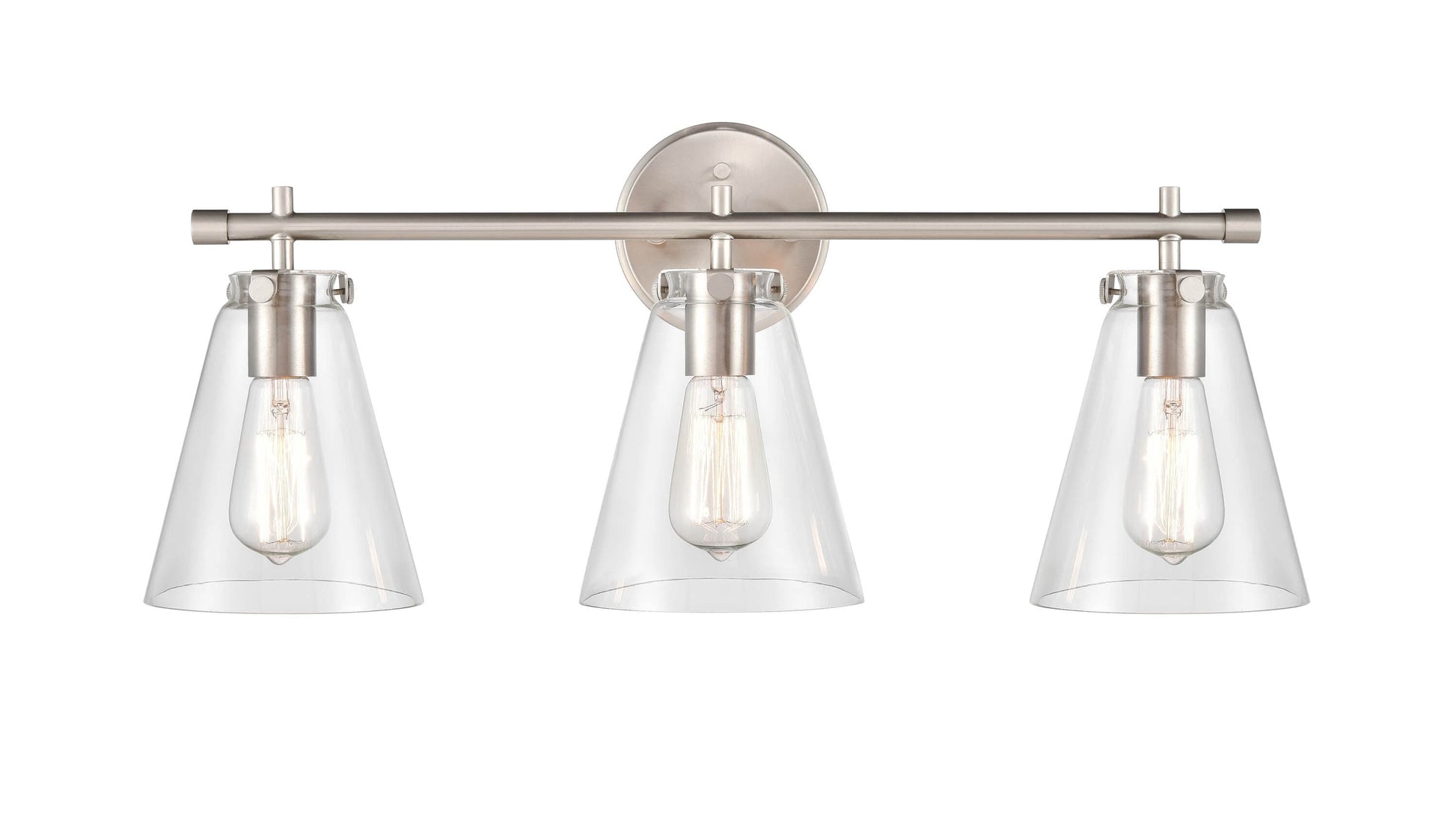 Millennium Lighting Aliza 27-in 3 Light Brushed Nickel Modern/contemporary Bathroom Vanity light