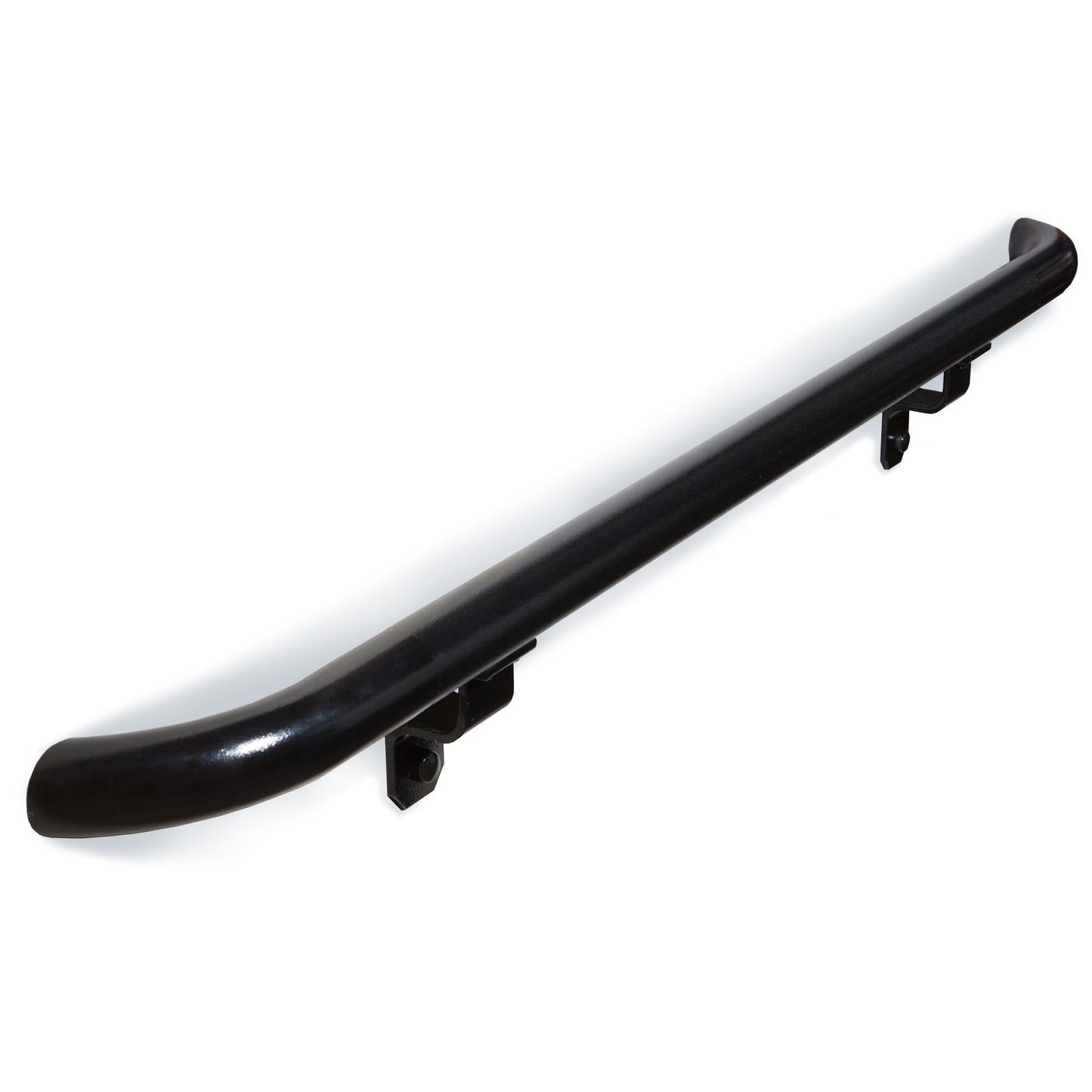 Wolf Handrail 1.9-in x 192-in Hammered Black Painted Aluminum Interior/Exterior Handrail kit