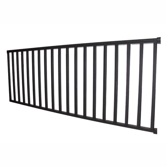 Wolf Handrail 8-ft x 36-in Deep bronze Aluminum Deck Rail Kit