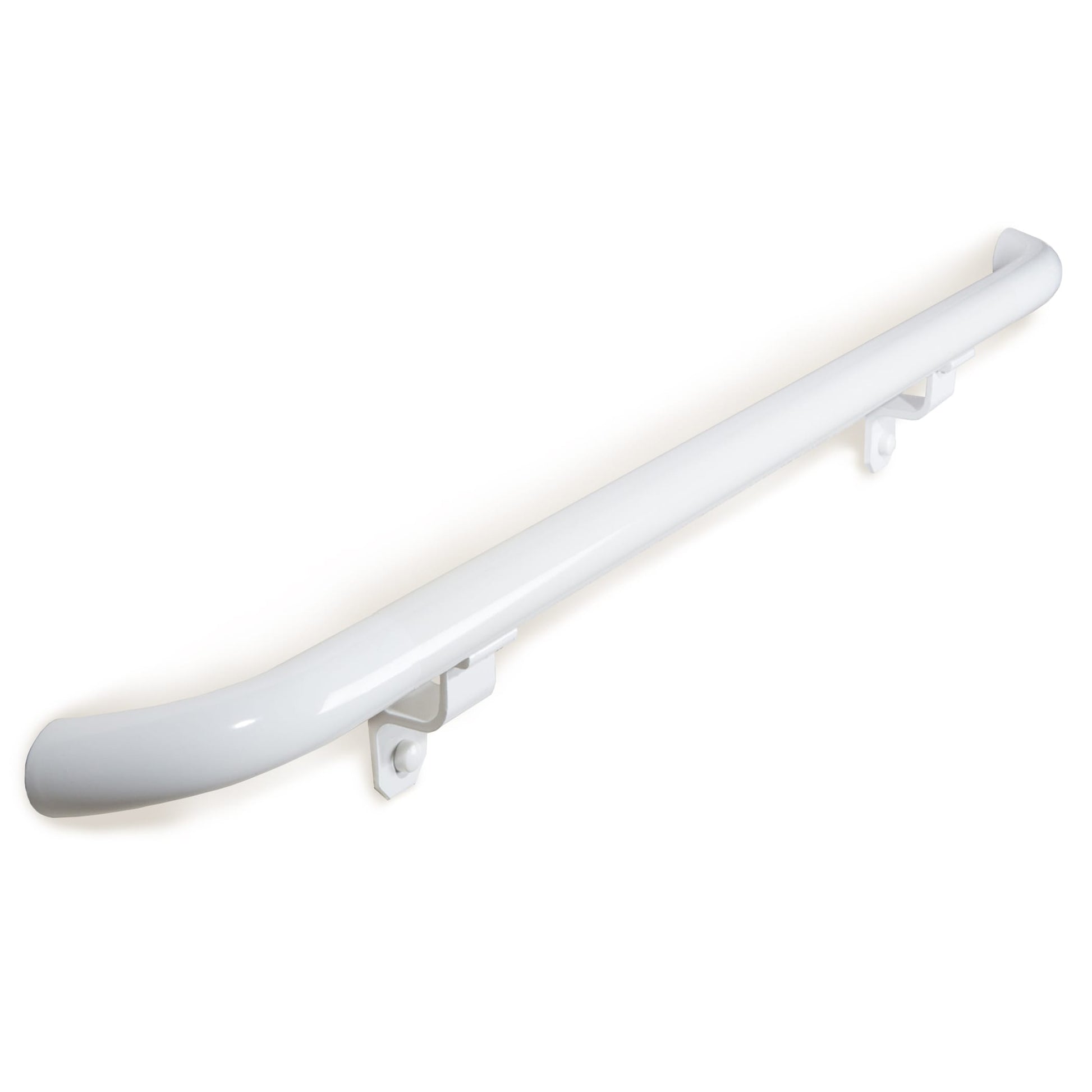 Wolf Handrail 1.9-in x 144-in White Painted Aluminum Interior/Exterior Handrail kit