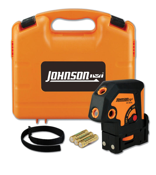Johnson Level 100-ft Red Self-Leveling Line Generator Laser Level 40-6678
