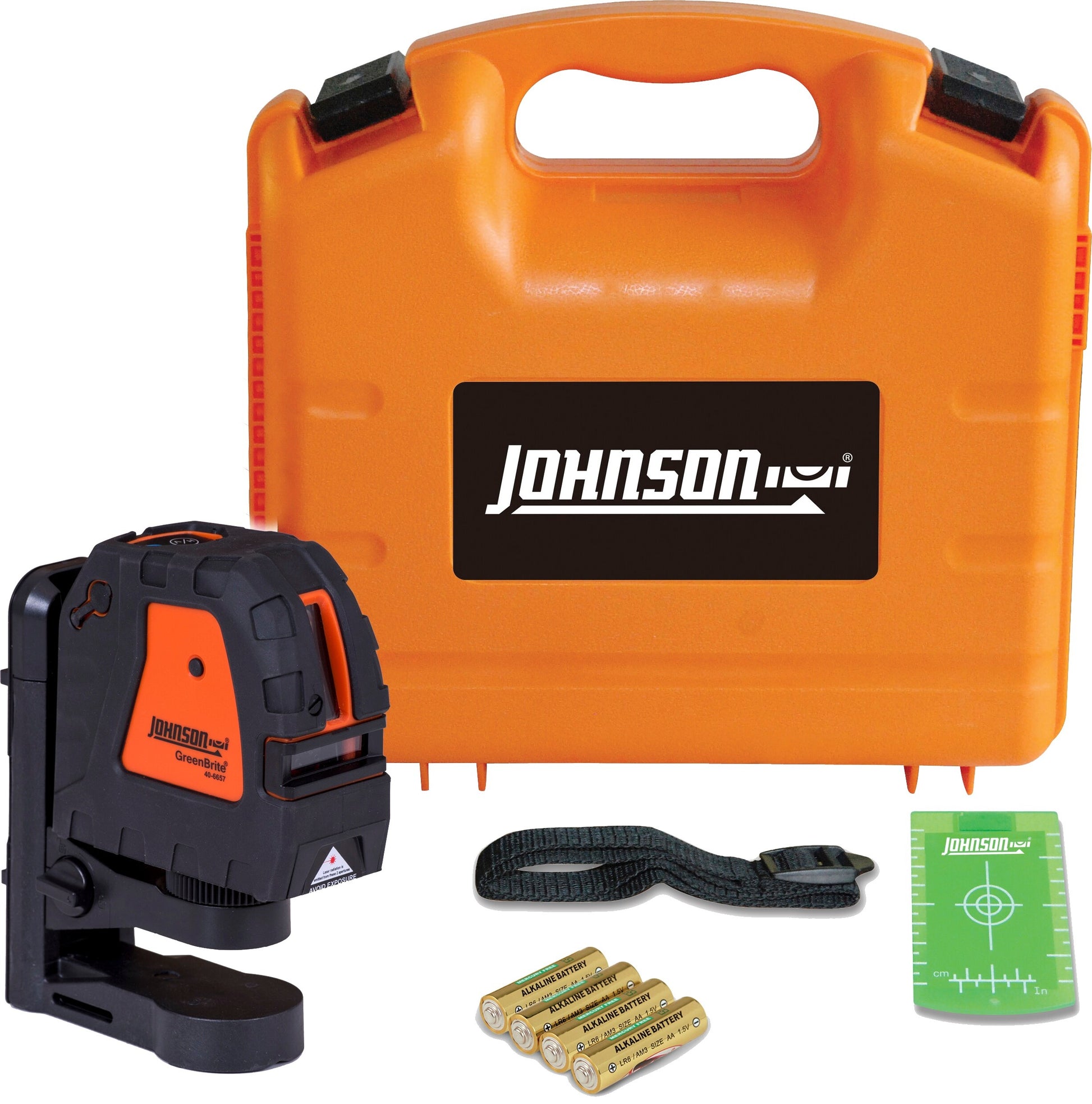 Johnson Level 200-ft Green Self-Leveling Cross-line Laser Level 40-6657