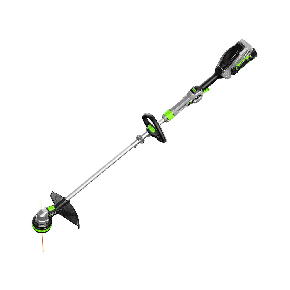 EGO POWERLOAD 56-volt 15-in Telescopic Shaft Battery String Trimmer 2.5 Ah (Battery and Charger Included) ST1511T