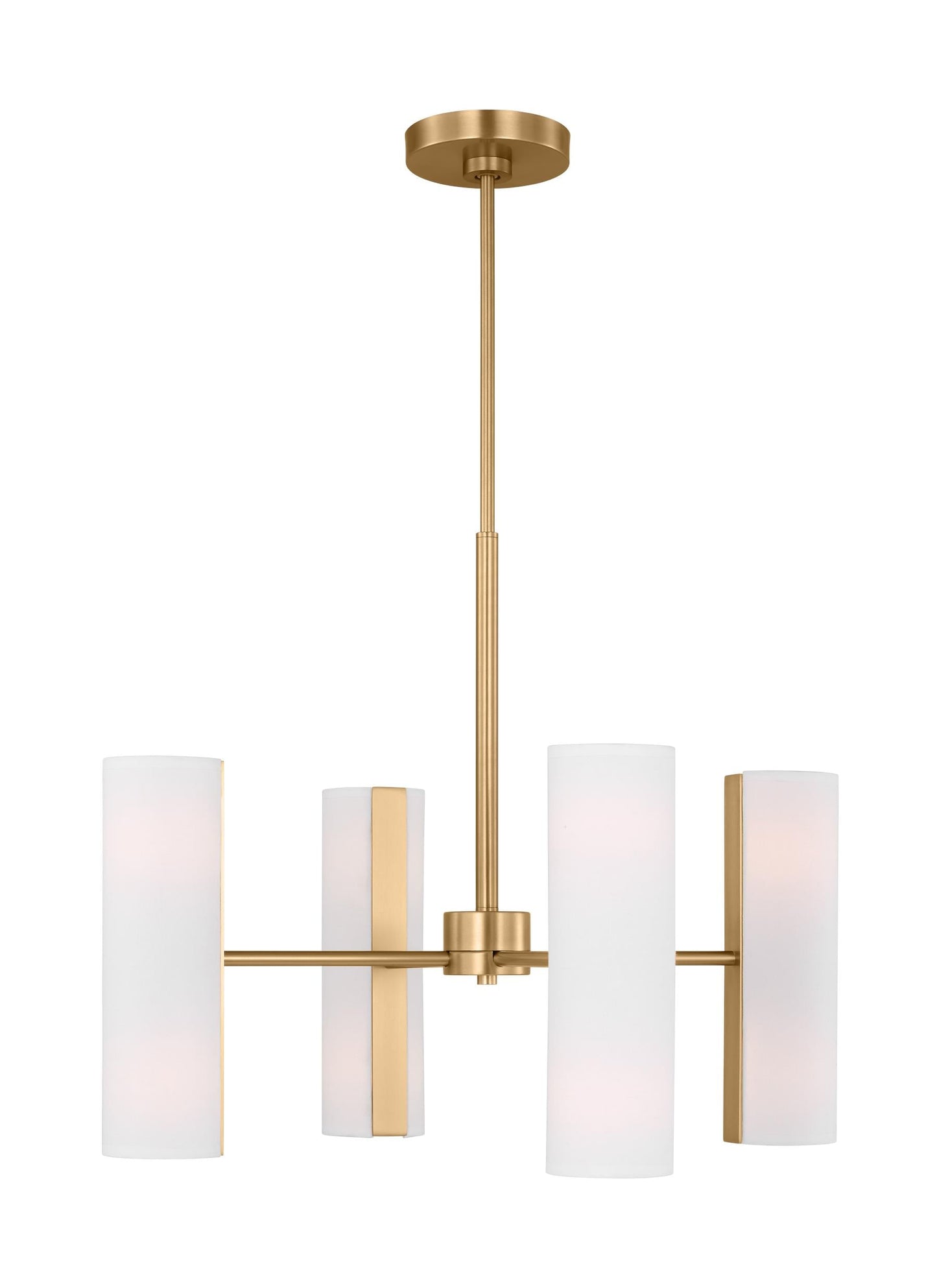 Scott Living Capalino 8 -Light Satin Brass Indoor Metal Chandelier