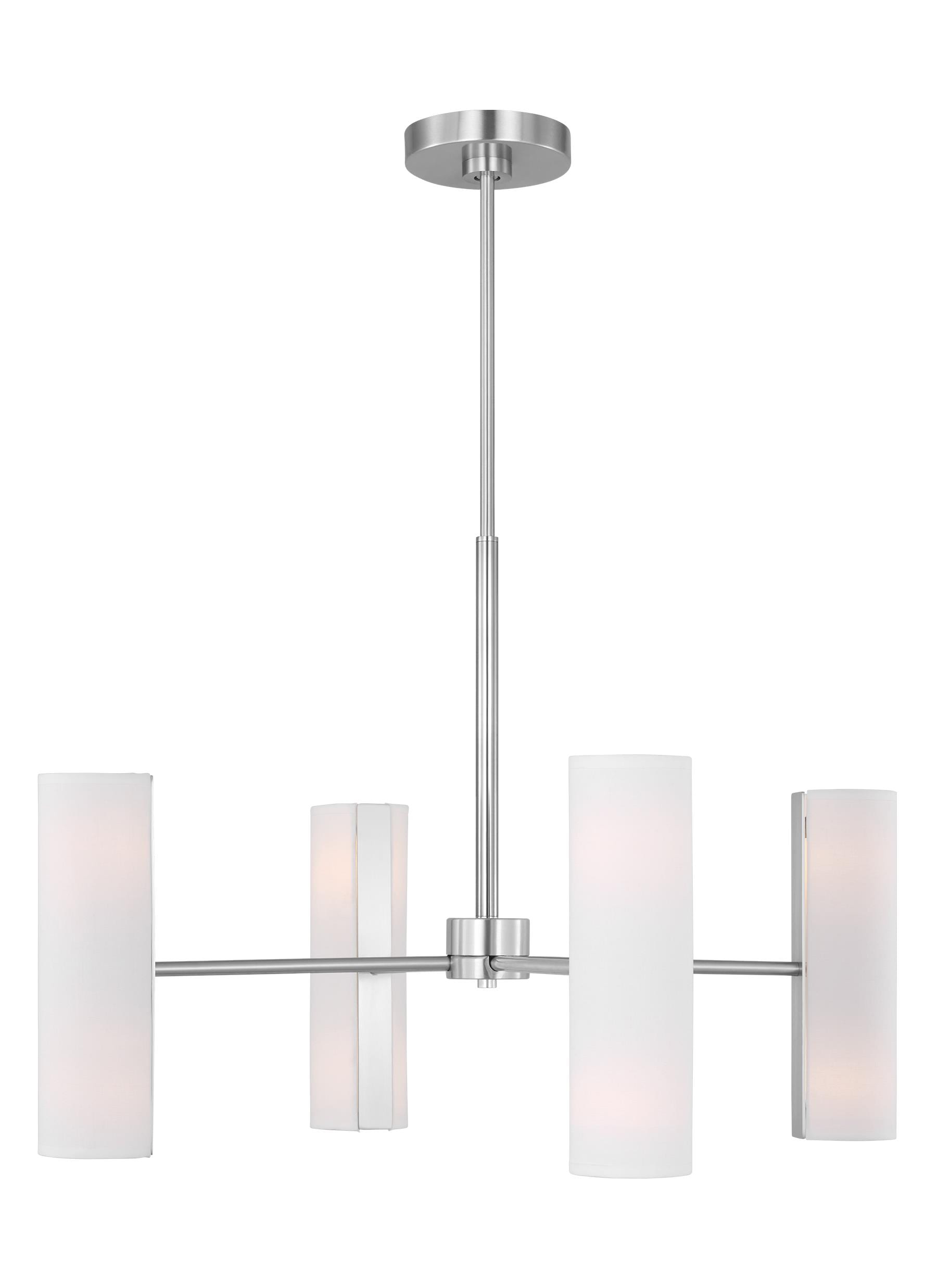 Scott Living Capalino 8 -Light Brushed Steel Indoor Metal Chandelier
