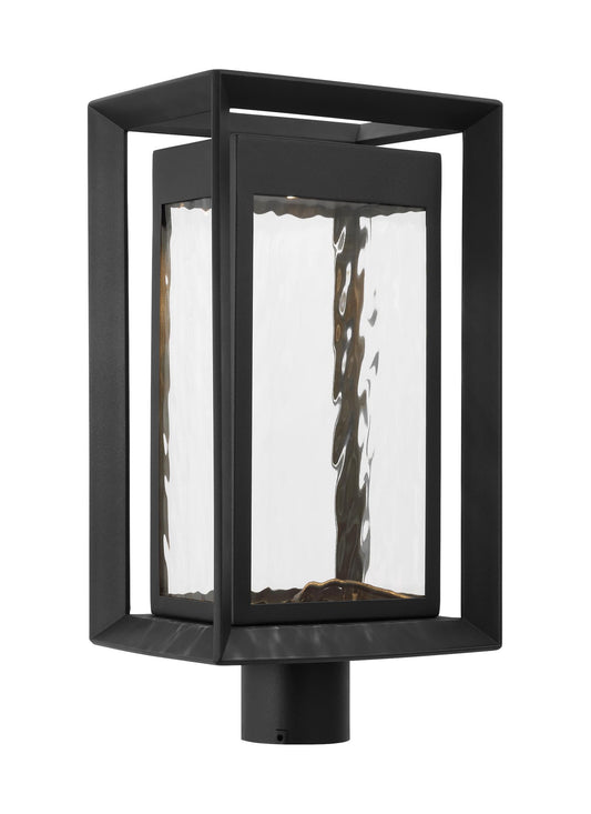 Generation Lighting Urbandale 18.75-in Textured Black Traditional Outdoor Light post lantern