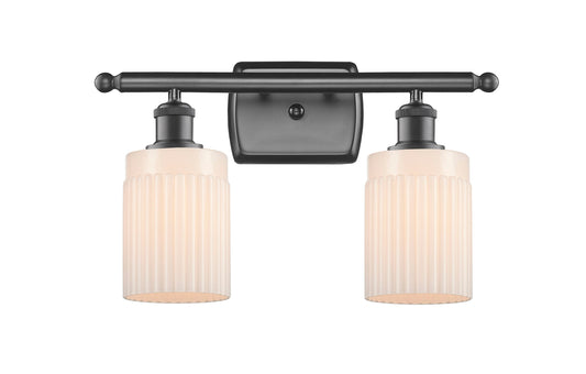 Innovations Lighting Hadley 16-in 2 Light Matte Bronze Vintage Bathroom Vanity light