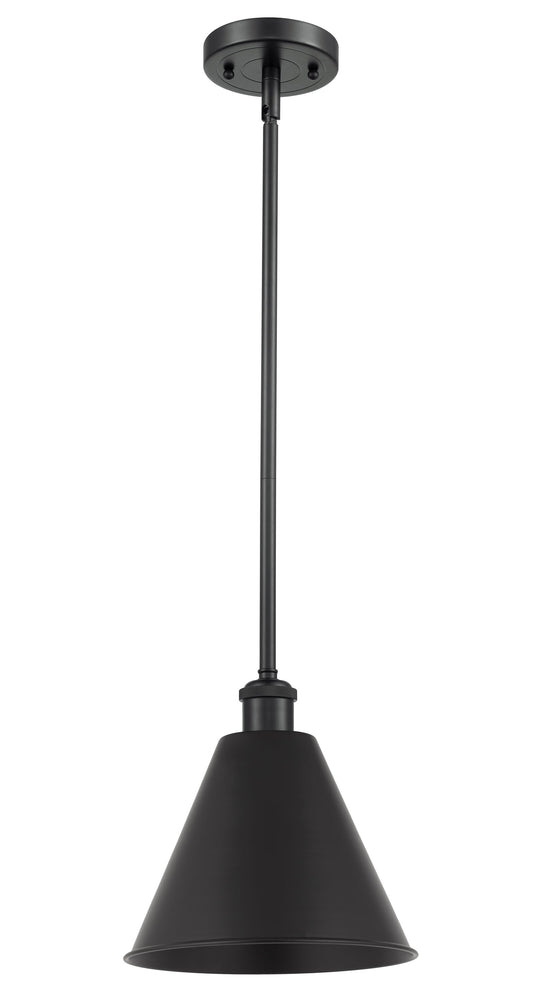Innovations Lighting Ballston Cone 1 -Light Matte Black Industrial Cone Medium Hanging Pendant light