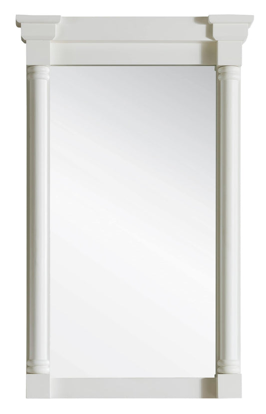 James Martin Vanities Savannah/Providence 27.0-in x 43.0-in Framed Rectangle Bathroom Vanity Mirror ( Bright white )
