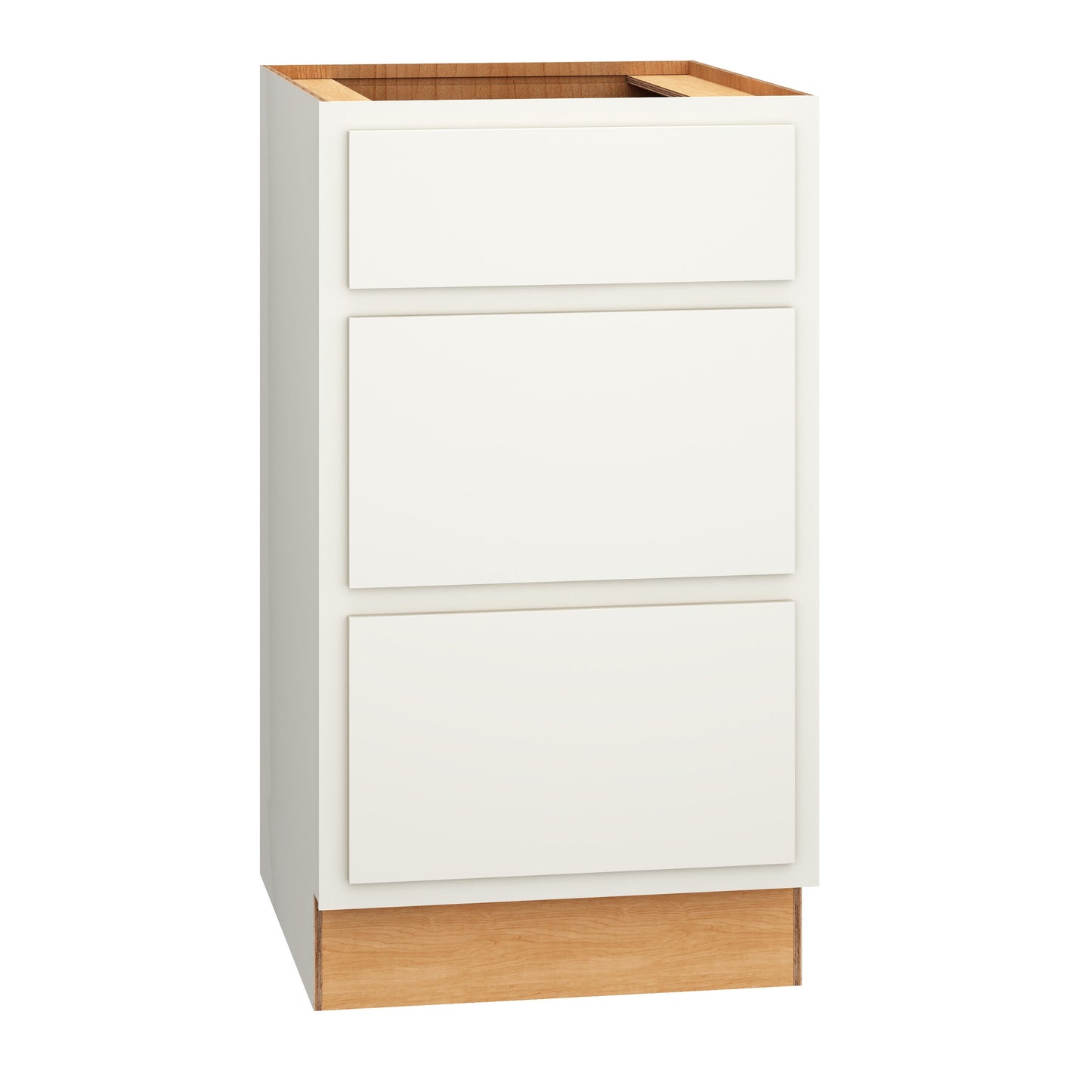 Diamond Express Jamestown 18-in W x 32.5-in H x 21-in D White Partial Overlay 3 -Drawer Wood Wall-mount Cabinet Banks