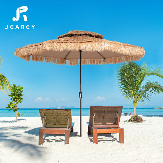 JEAREY 10-ft Aluminum Market Patio Umbrella