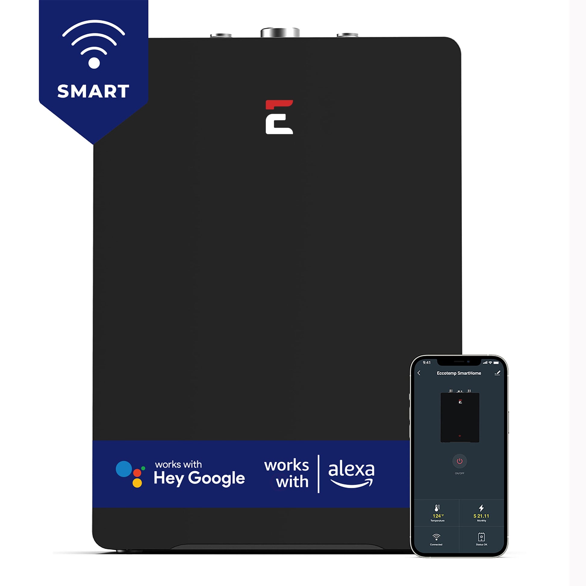 Eccotemp Eccotemp SmartHome 4.0 Gallon Electric Mini Tank Water Heater with Voice Commands ESH-4.0
