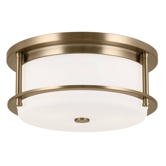Kichler Brit 2 -Light 12-in Gold Flush Mount Light