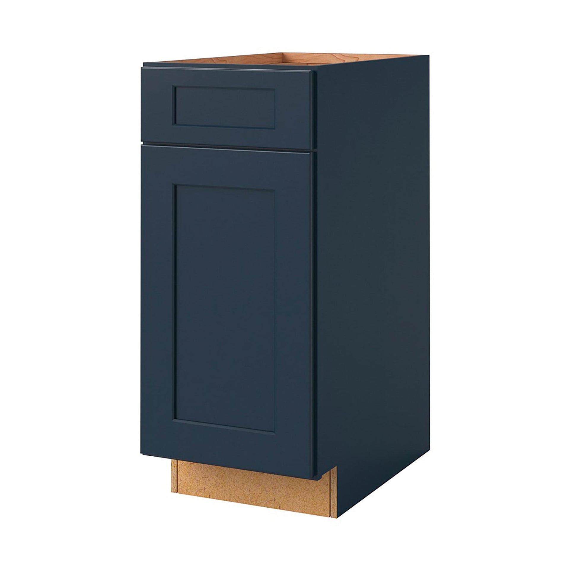 allen + roth Port 15-in W x 34.5-in H x 24-in D Navy Base Fully Assembled Cabinet Flat Panel Shaker