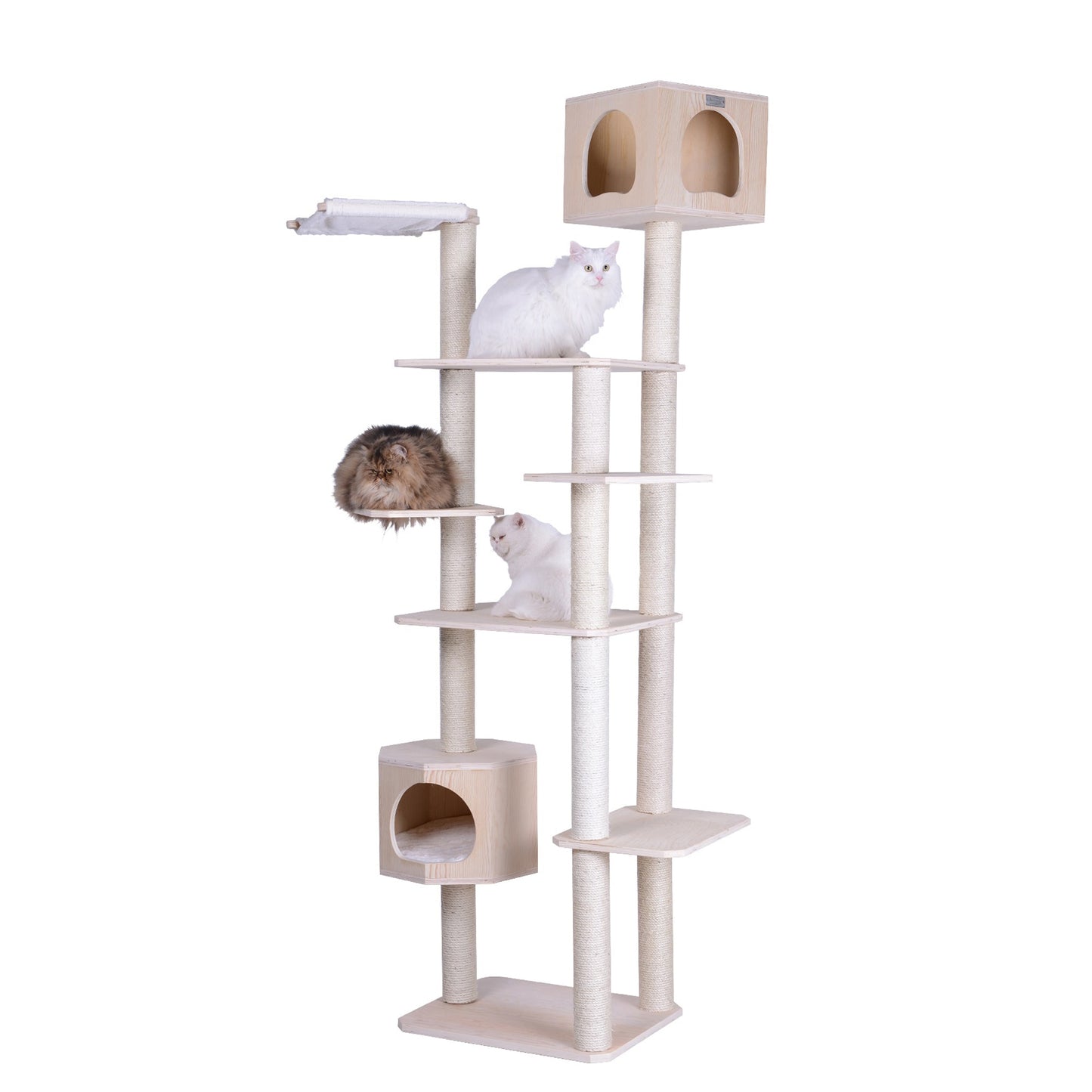 Armarkat 89-in x 34-in Yellow Cat Tree