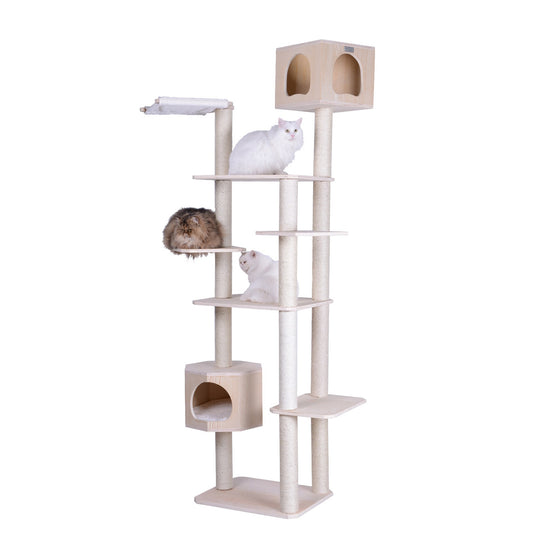 Armarkat 89-in x 34-in Yellow Cat Tree