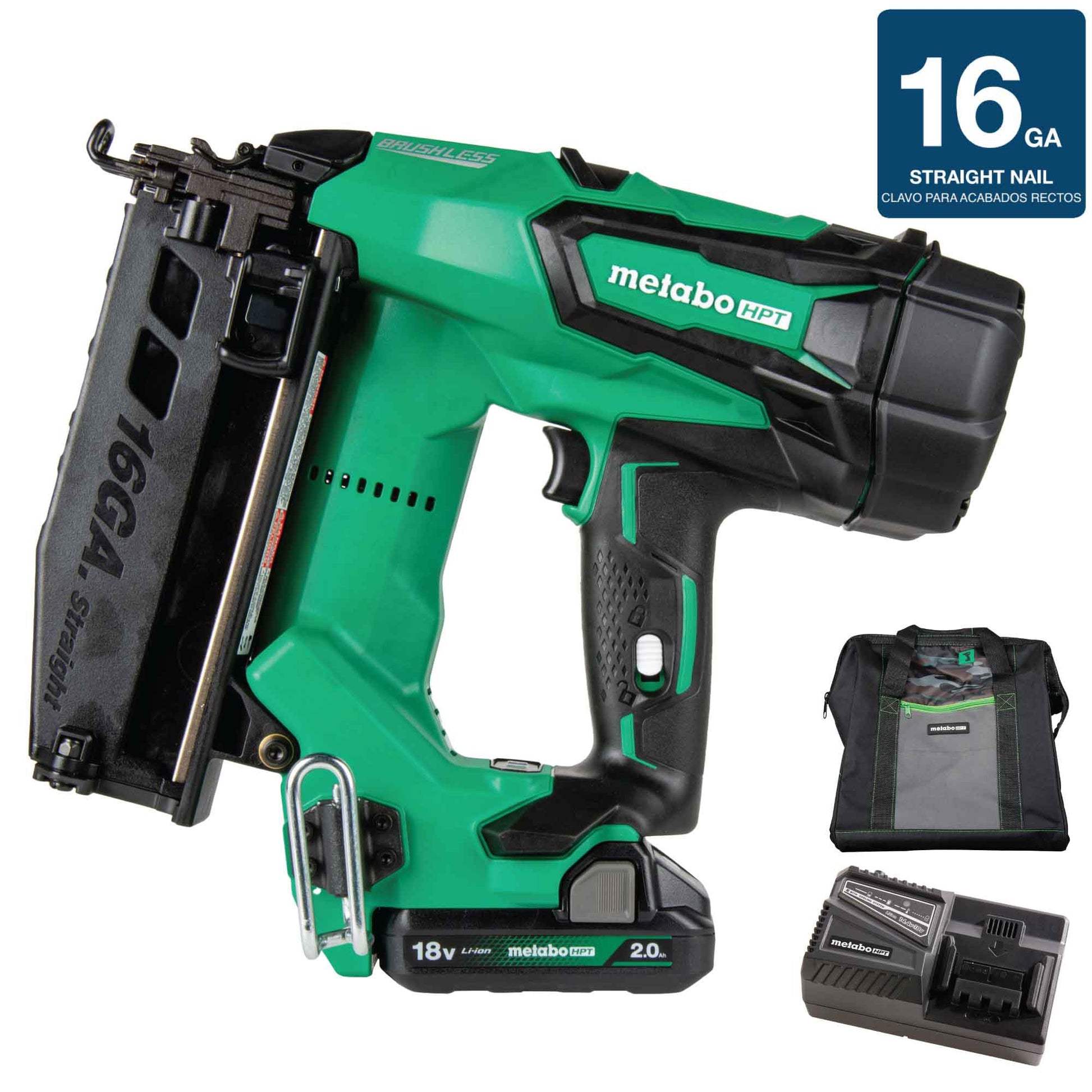 Metabo HPT 2.5-in 16-Gauge Cordless Finish Nailer NT1865DMSTM