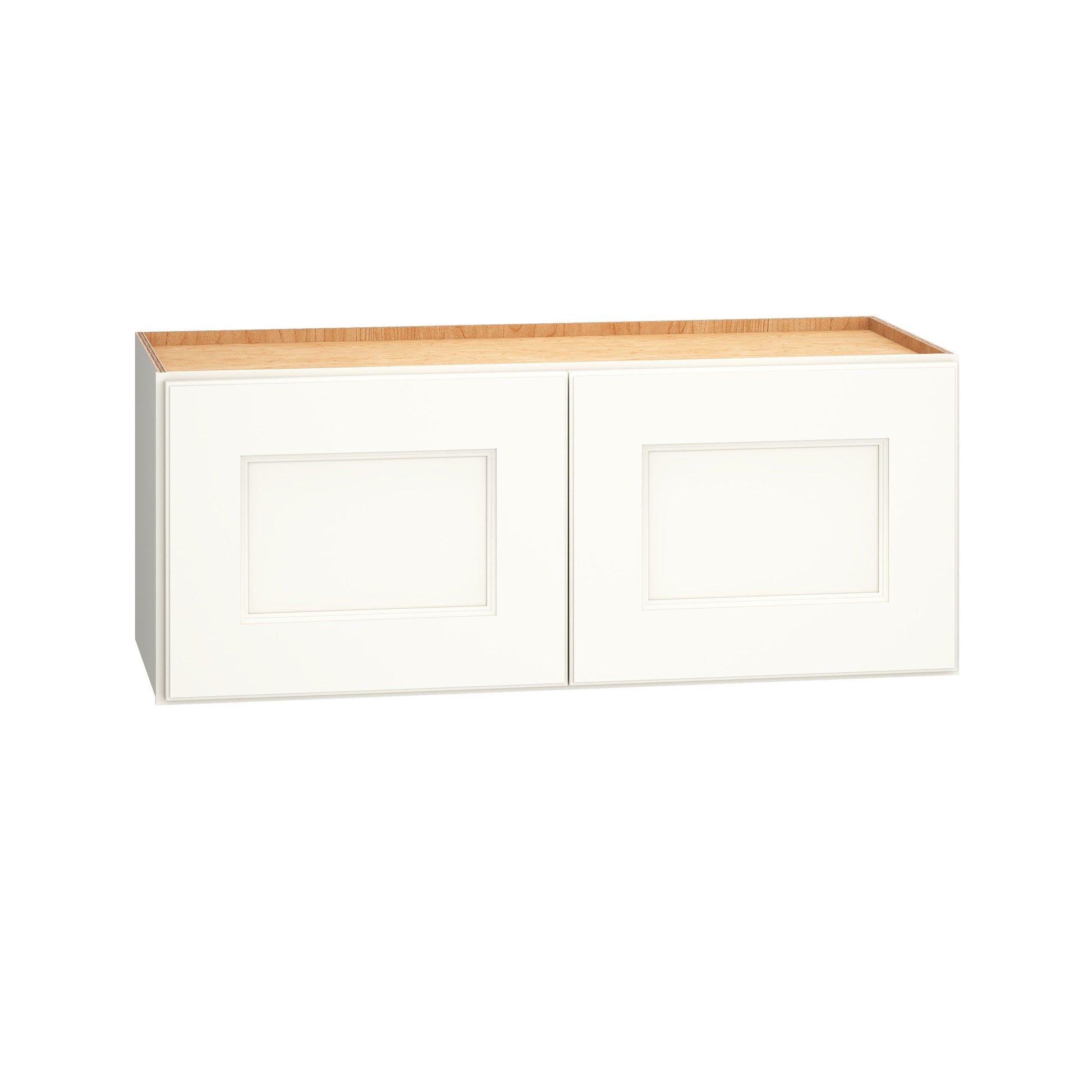 Diamond Express Macaulay 30-in W x 12-in H x 12-in D White Wall Fully Assembled Plywood Cabinet Recessed Panel Square