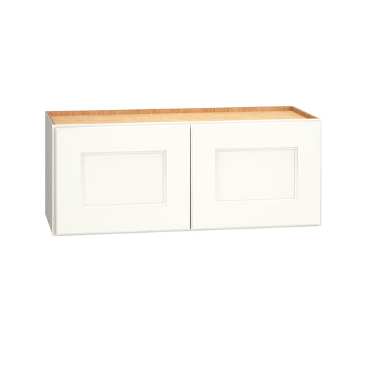 Diamond Express Macaulay 30-in W x 12-in H x 12-in D White Wall Fully Assembled Plywood Cabinet Recessed Panel Square