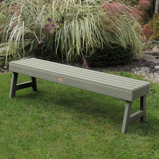 highwood Weatherly 56.63-in W x 16.69-in H Eucalyptus Plastic Dining Bench