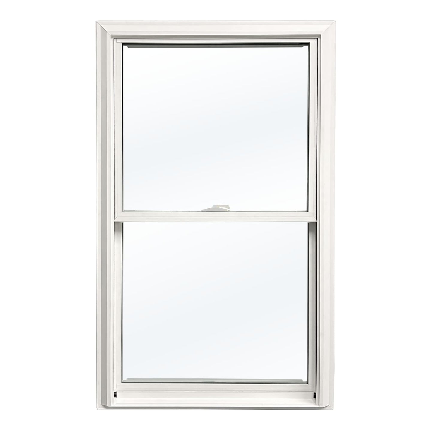 United Window & Door PRO Series 30-1/2-in x 56-1/2-in White Exterior White Interior Vinyl Replacement Double Hung Window Low-E argon Double Pane Glass (Half Screen Included)