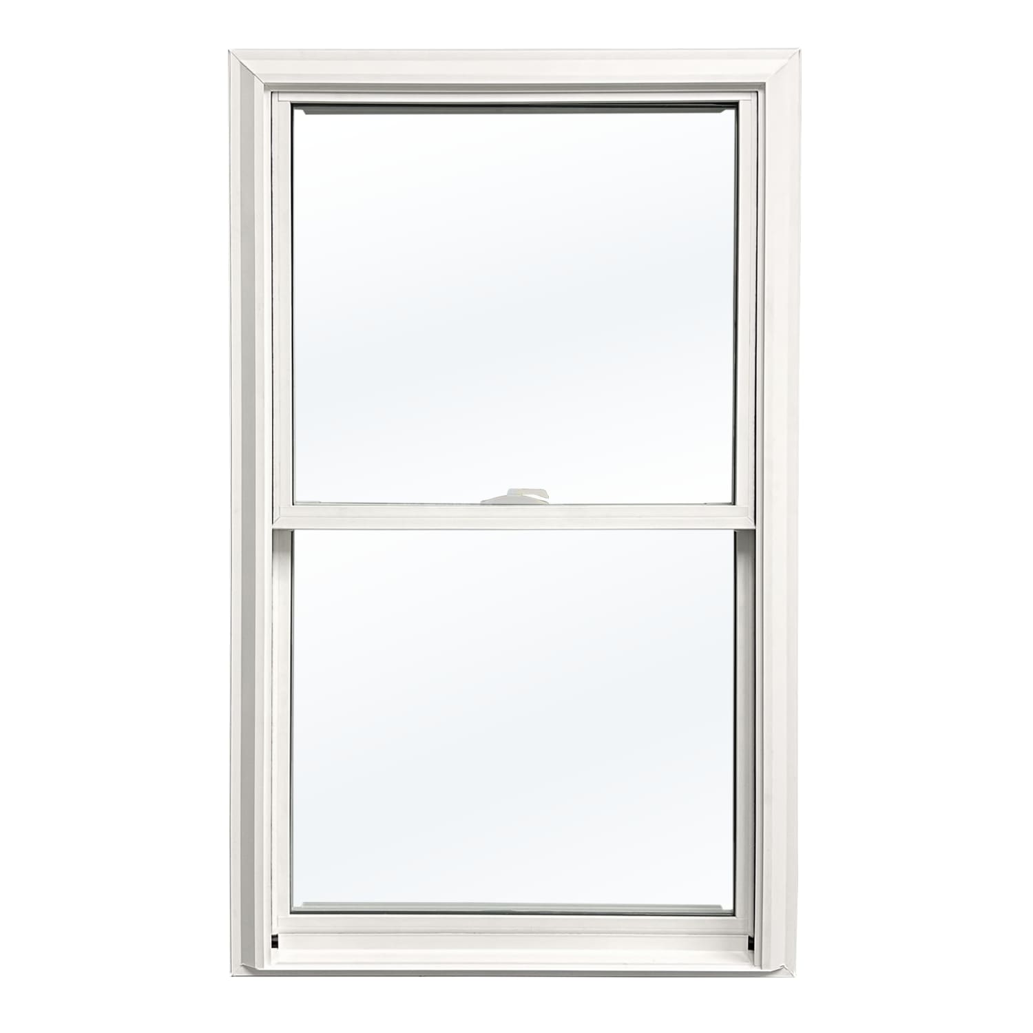 United Window & Door PRO Series 30-1/2-in x 56-1/2-in White Exterior White Interior Vinyl Replacement Double Hung Window Low-E argon Double Pane Glass (Half Screen Included)