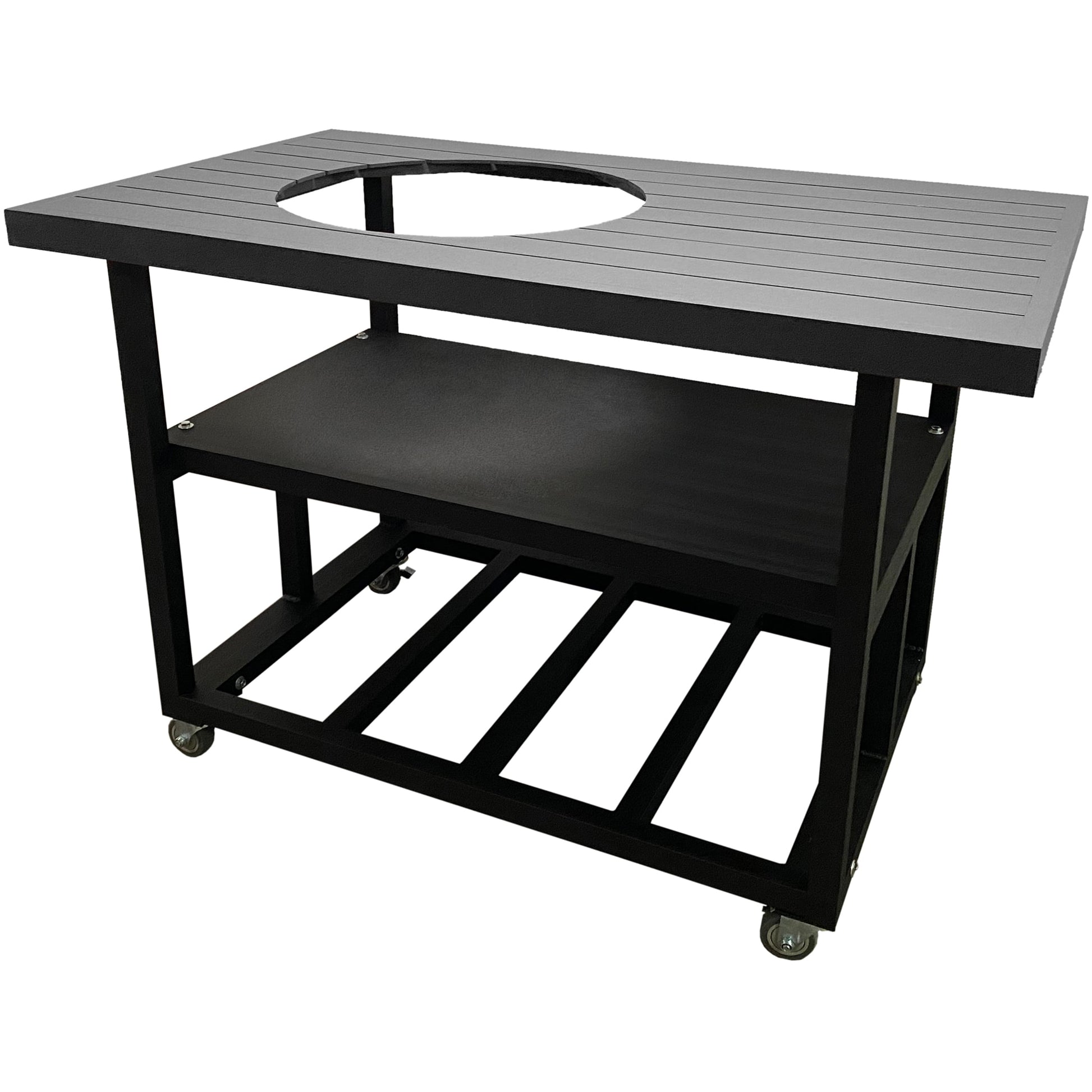 HEATMASTER Kamado Joe Big Joe II Table Grey Aluminum Grill Cart PCEKDKJCIISLV