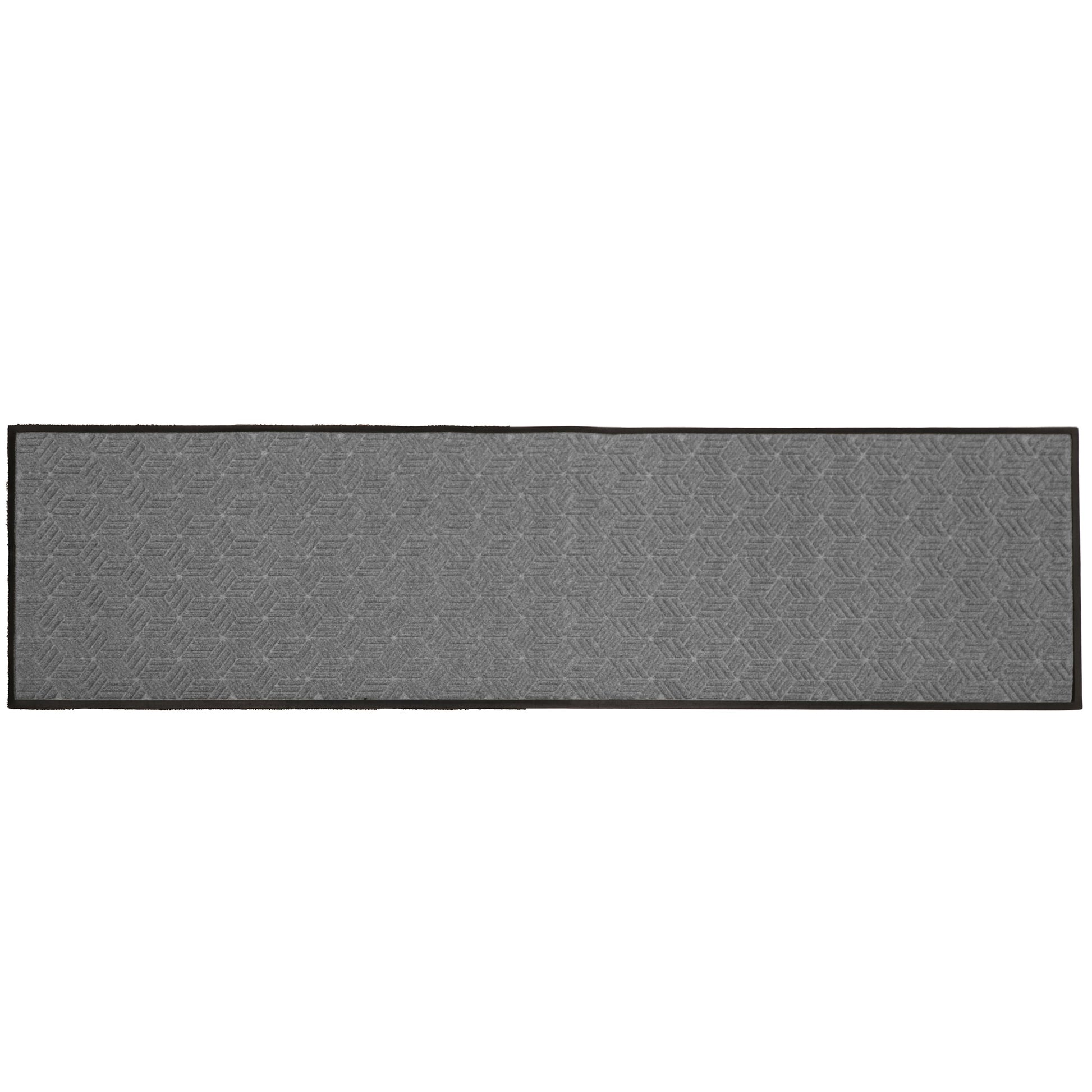 Bungalow Flooring 69.5-in x 116.25-in Medium Gray Non-Slip Grip Indoor or outdoor Utility Mat