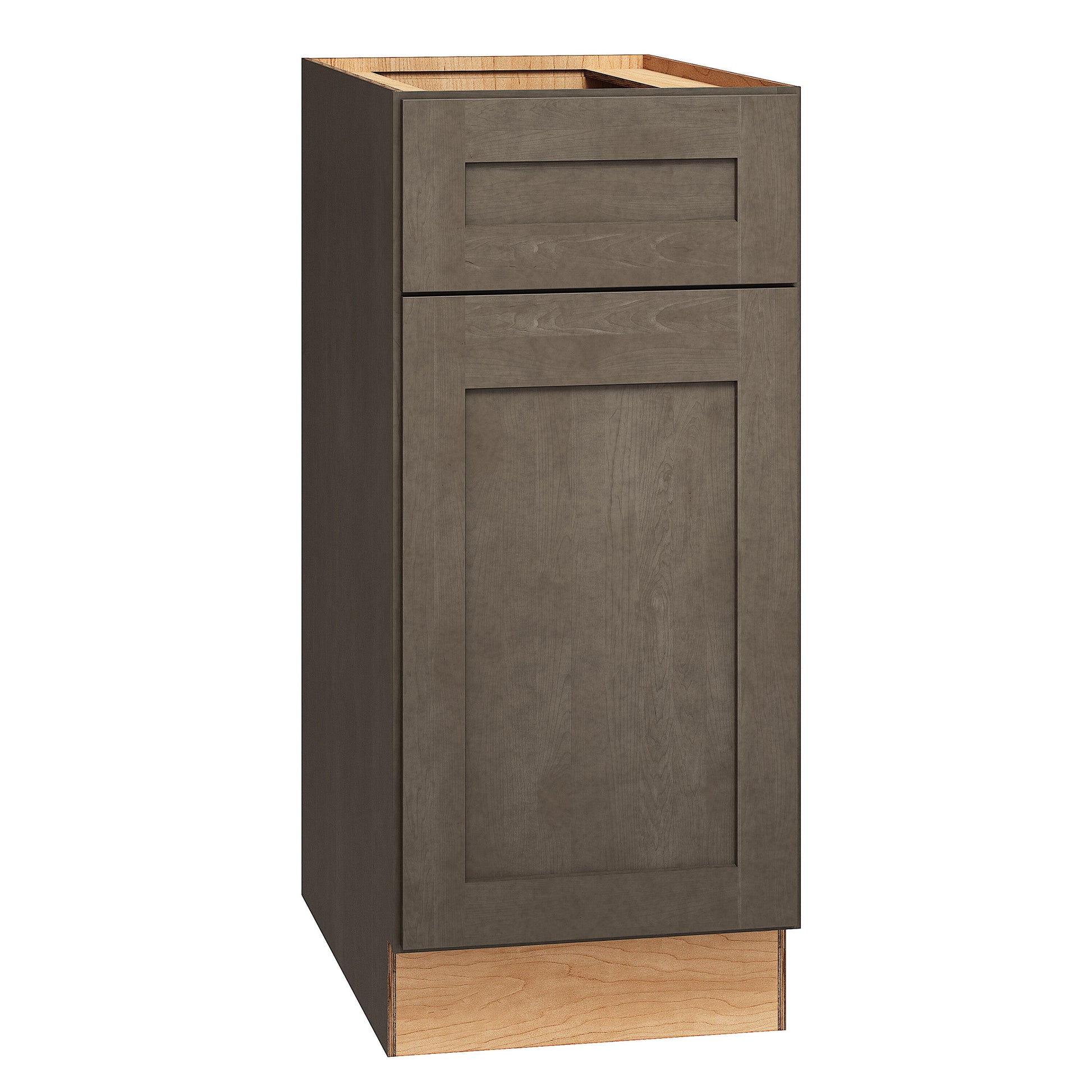 Diamond Express Jamestown 15-in W x 34.5-in H x 24-in D Colt Brown Base Fully Assembled Plywood Cabinet Recessed Panel Shaker