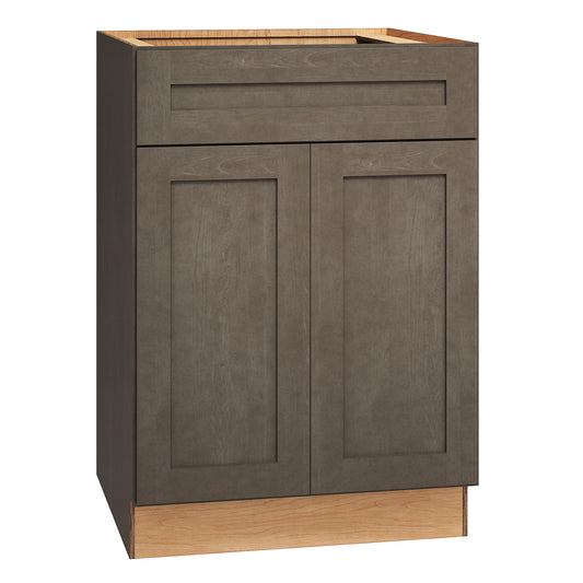 Diamond Express Jamestown 24-in W x 34.5-in H x 24-in D Colt Brown Base Fully Assembled Plywood Cabinet Recessed Panel Shaker