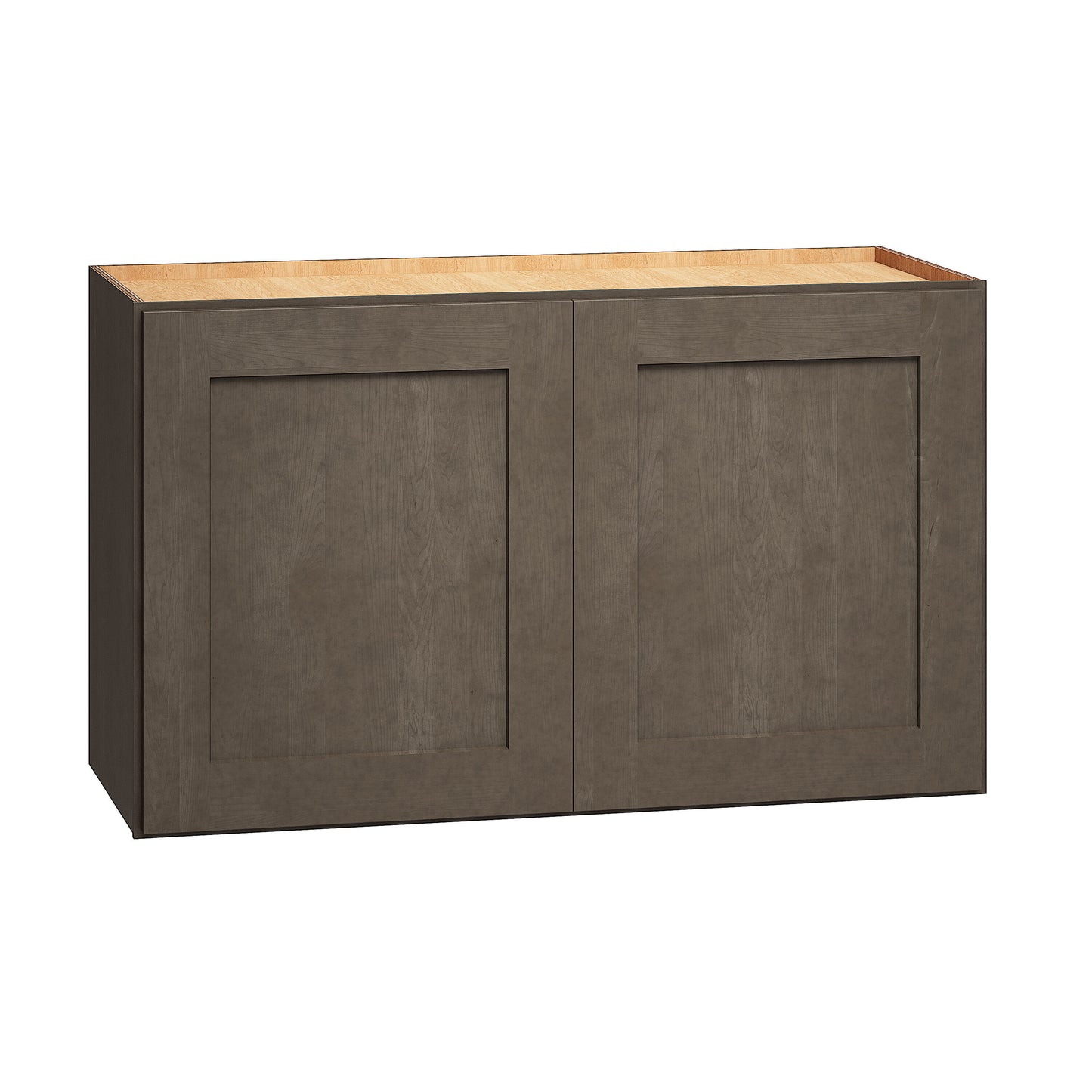 Diamond Express Jamestown 30-in W x 18-in H x 12-in D Colt Brown Wall Fully Assembled Plywood Cabinet Recessed Panel Shaker