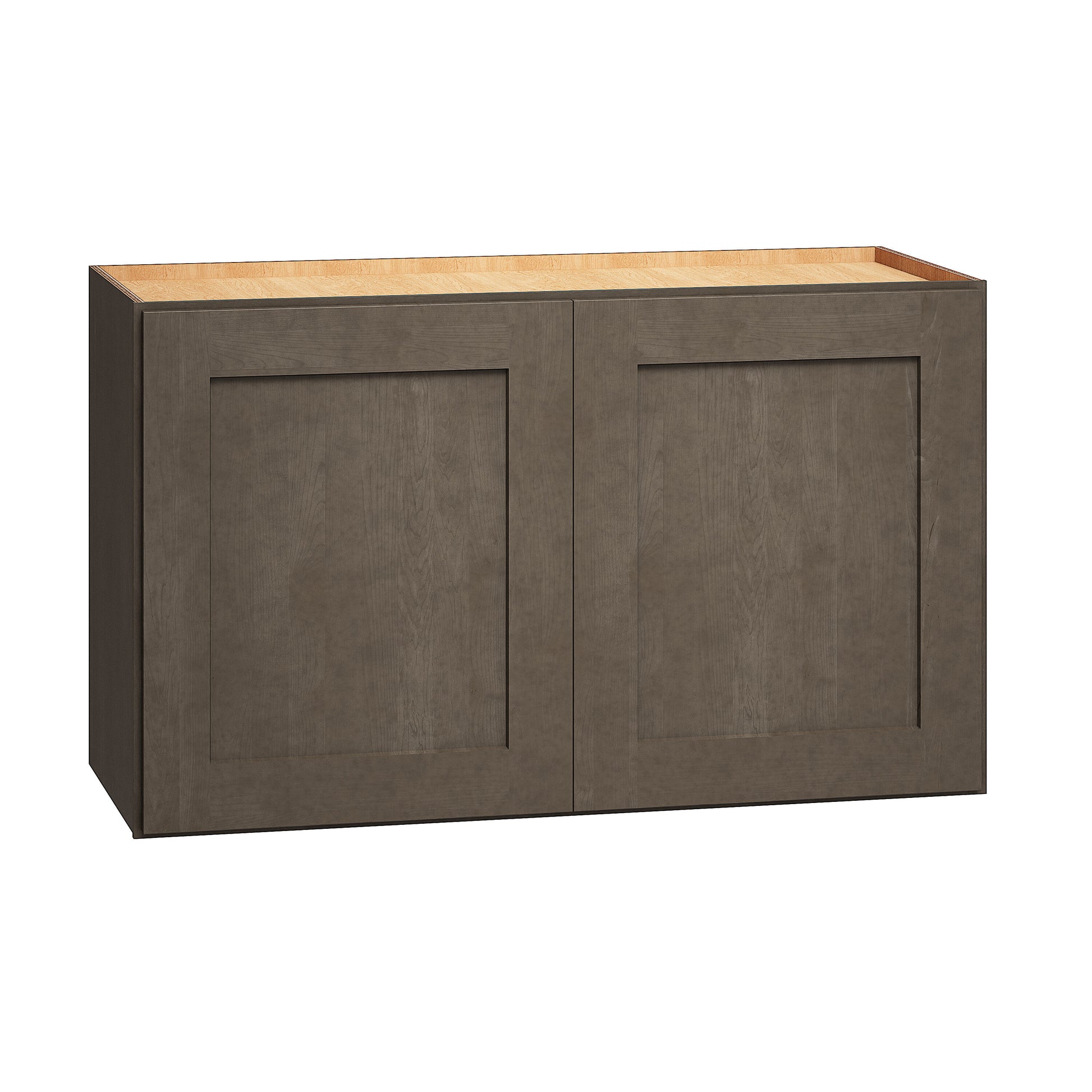 Diamond Express Jamestown 30-in W x 18-in H x 12-in D Colt Brown Wall Fully Assembled Plywood Cabinet Recessed Panel Shaker
