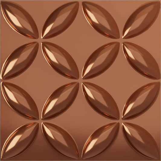 Ekena Millwork 19-5/8-in x 19-5/8-in Embossed Copper PVC 12 -Pack