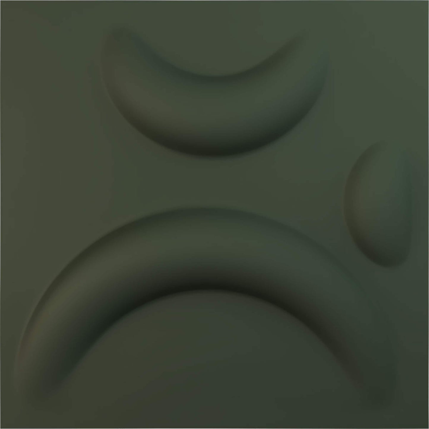 Ekena Millwork 11-7/8-in x 11-7/8-in Embossed Green PVC 12 -Pack