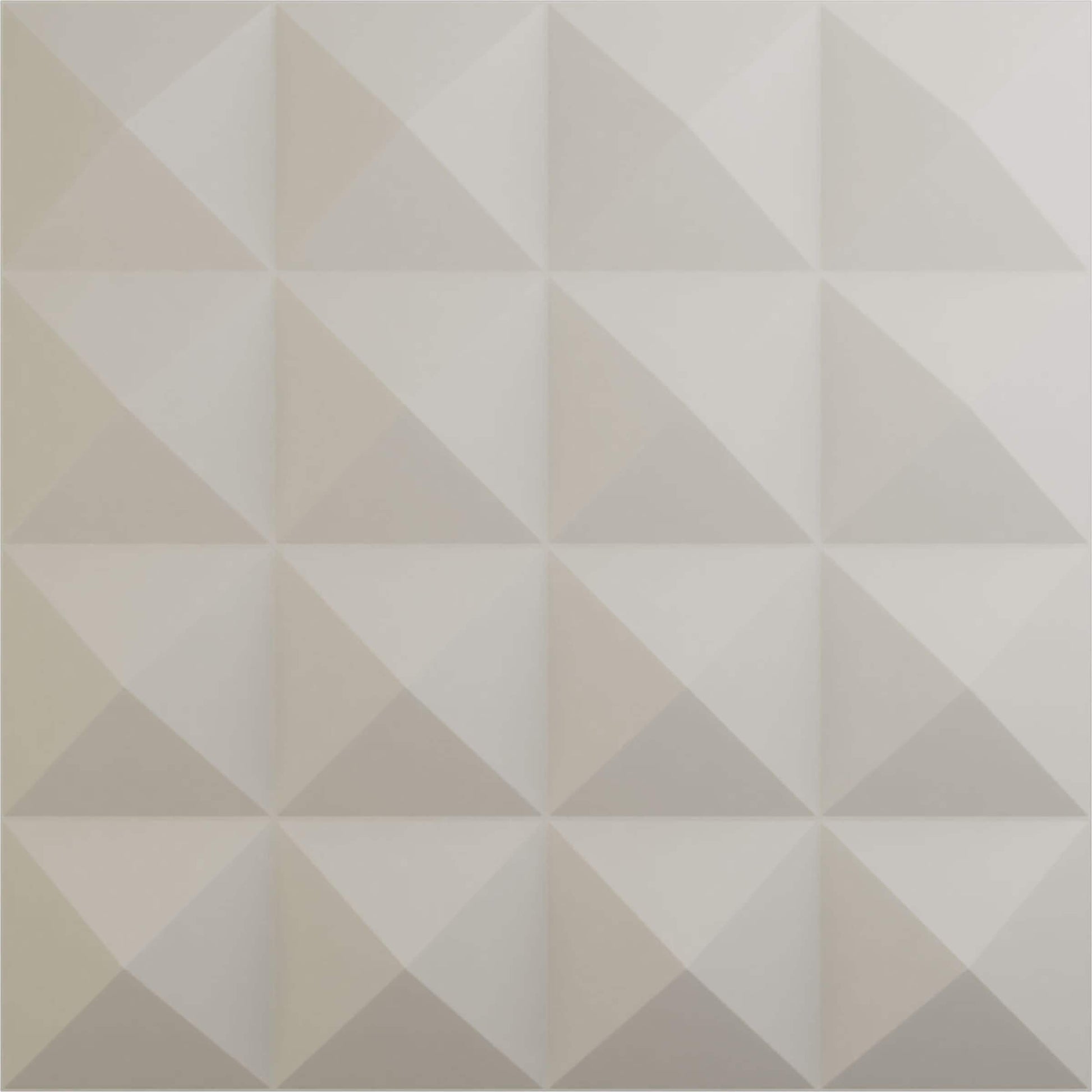 Ekena Millwork 19-5/8-in x 19-5/8-in Embossed Off-white PVC 12 -Pack