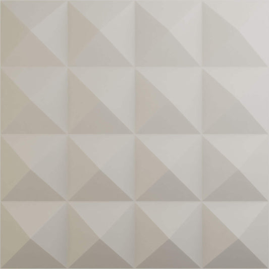 Ekena Millwork 19-5/8-in x 19-5/8-in Embossed Off-white PVC 12 -Pack