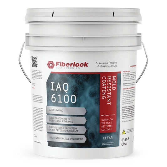 Fiberlock IAQ 6100 Mold Resistant Coating Clear Semi-gloss Water-based Interior Acrylic ( 5-gallon )