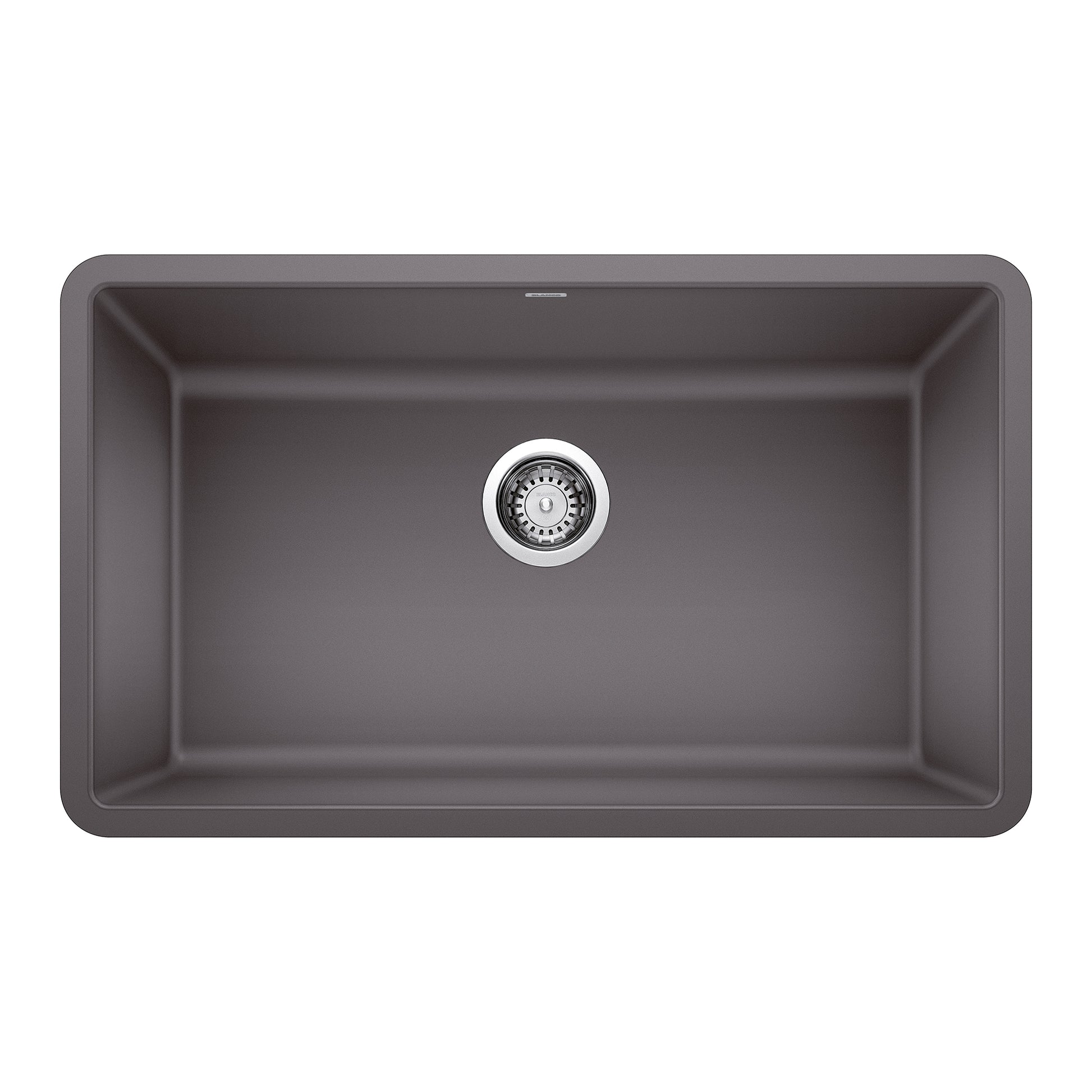 BLANCO Precis Silgranit Undermount 30-in x 18-in Granite Single bowl Kitchen Sink