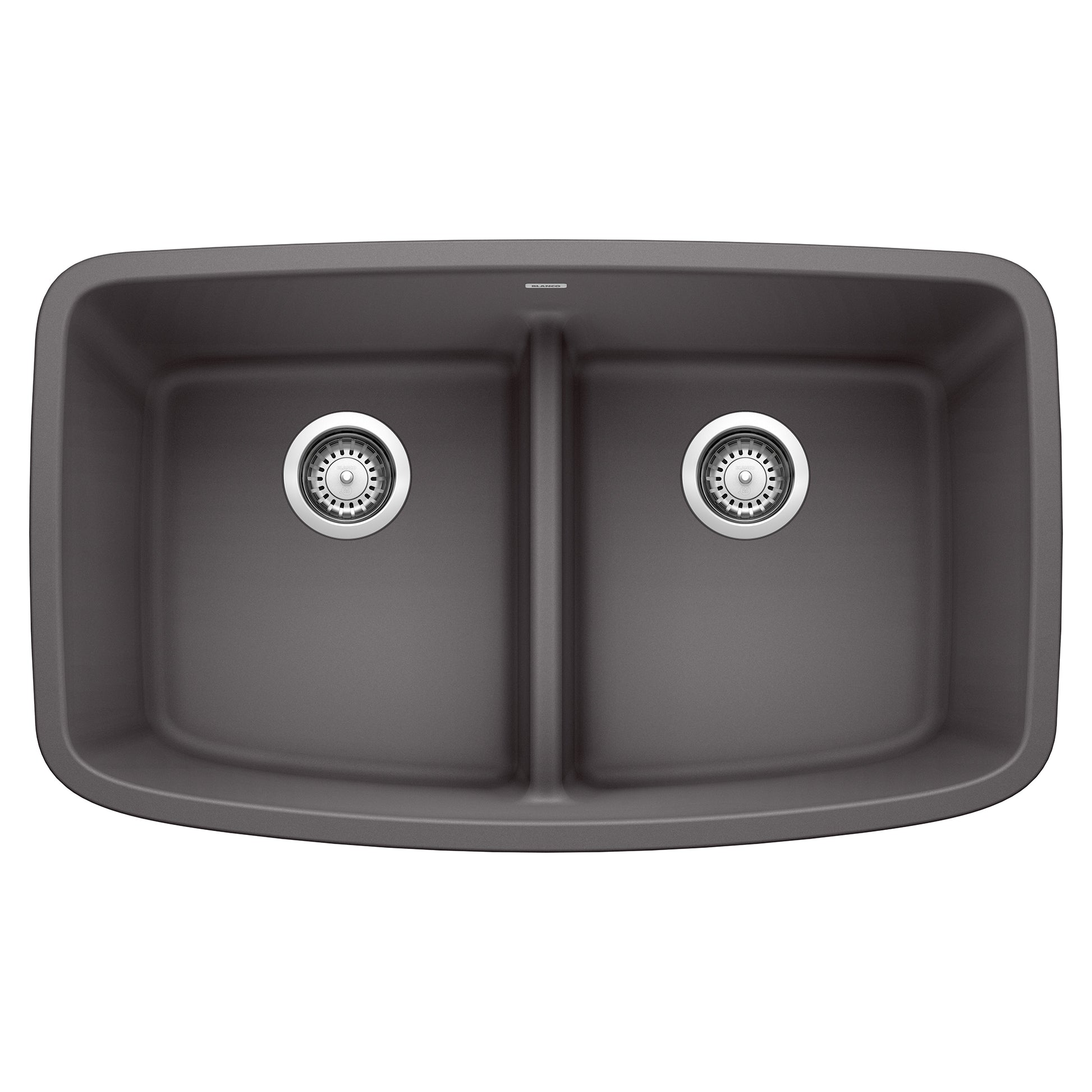 BLANCO Valea Silgranit Undermount 32-in x 19-in Granite Double equal bowl Kitchen Sink