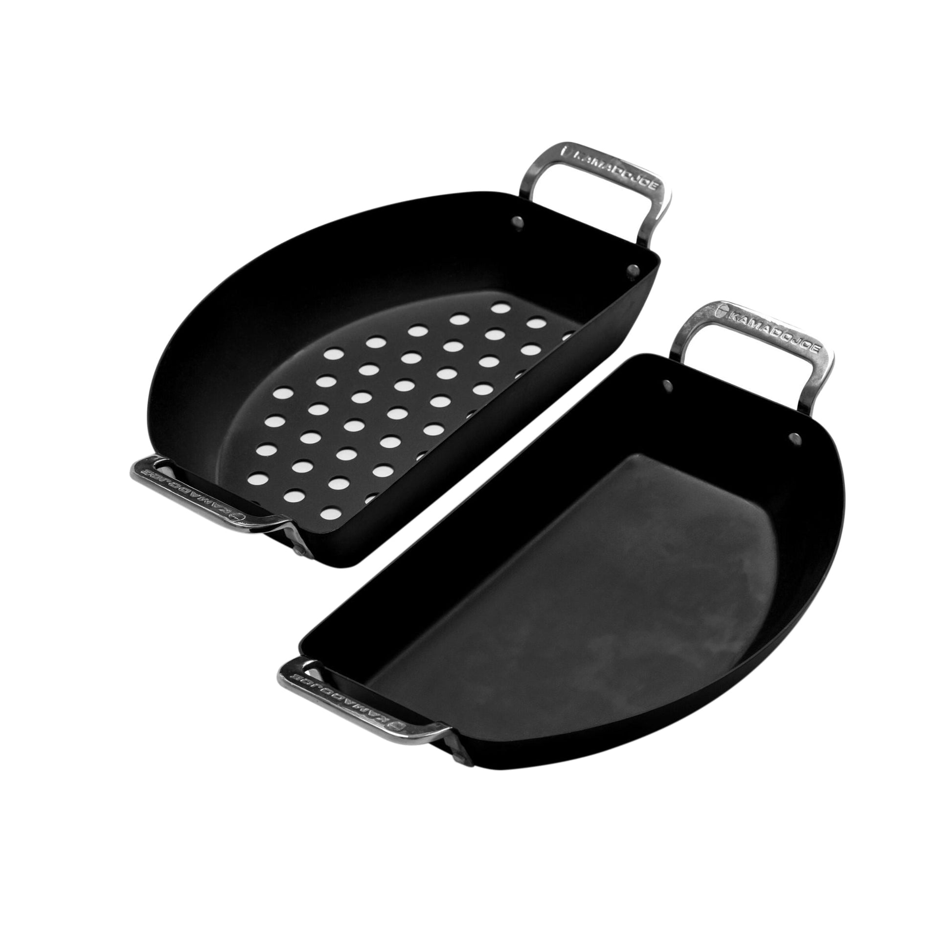 Kamado Joe 2-Pack Carbon Steel Non-stick Grill Pan Set KJ15124822