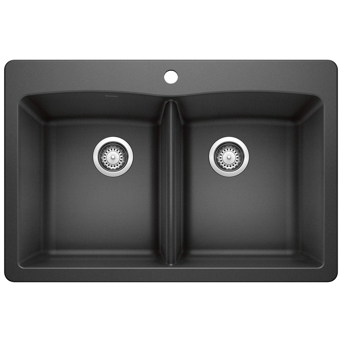 BLANCO Diamond Silgranit Drop-in or undermount 33.0-in x 22-in Granite Double equal bowl Kitchen Sink