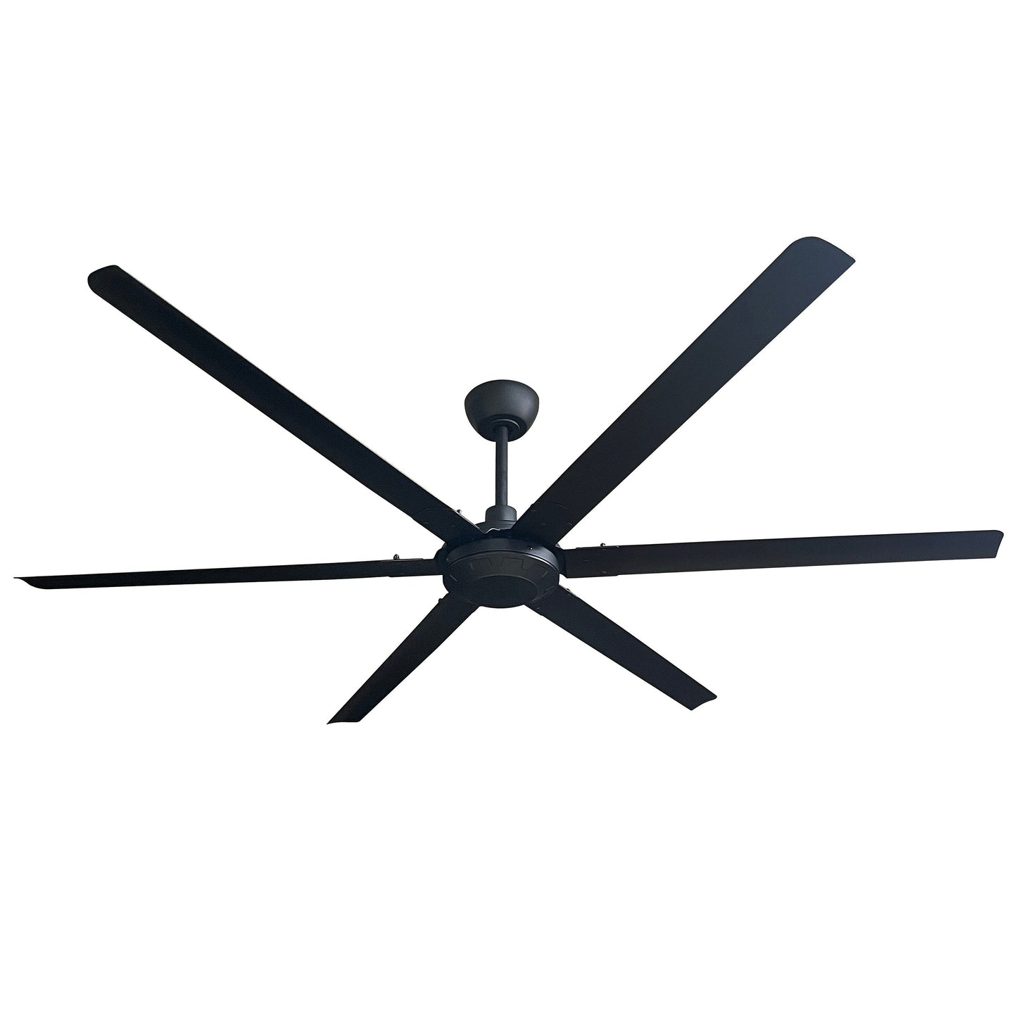 iLIVING 102-in Black with Propeller Ceiling Fan Without Light 6 -Blade