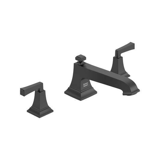 American Standard Town Square S MATTE BLACK 2-handle Deck-mount Roman Low-arc Bathtub Faucet ( Valve Included )