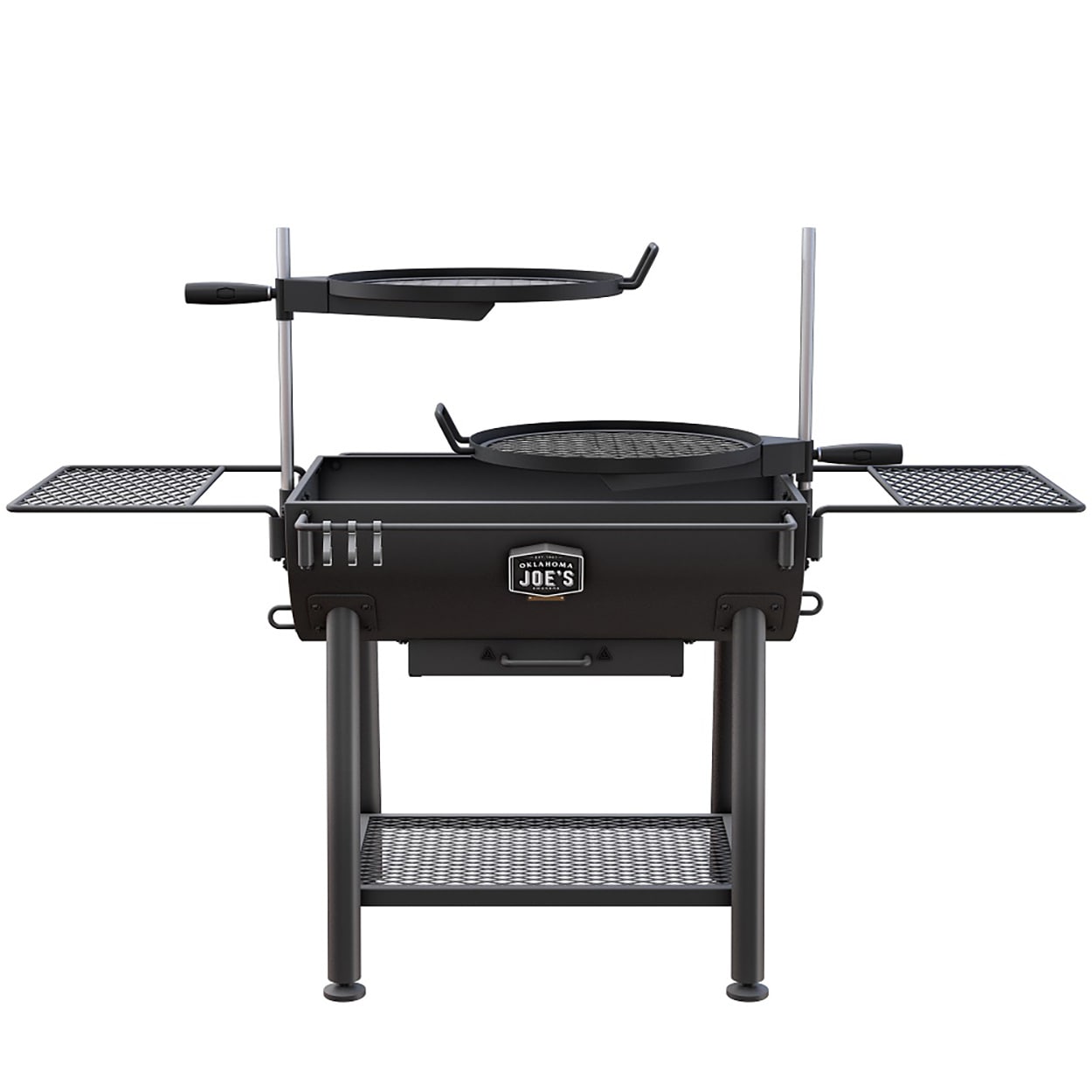 Oklahoma Joe's Firecraft 29-in W BLACK Barrel Charcoal Grill